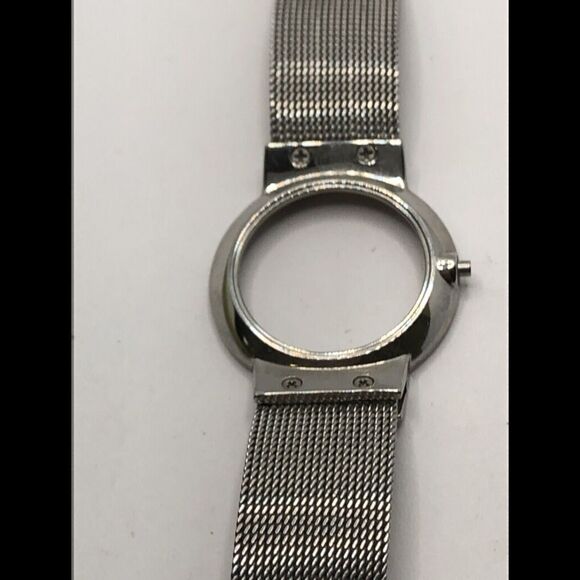 Skagen Watch Parts Band 18mm Clasp Case 24mm No Crystal Silver Links PY254 - Picture 6 of 12
